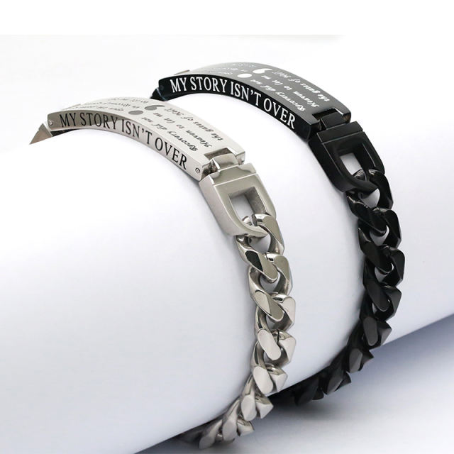 Mens “My Story Isn’t Over” Recovery Bracelet