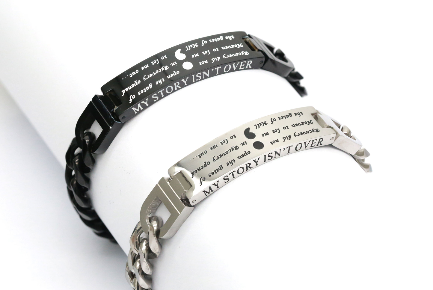 Mens “ my story isn’t over “ Recovery Bracelet