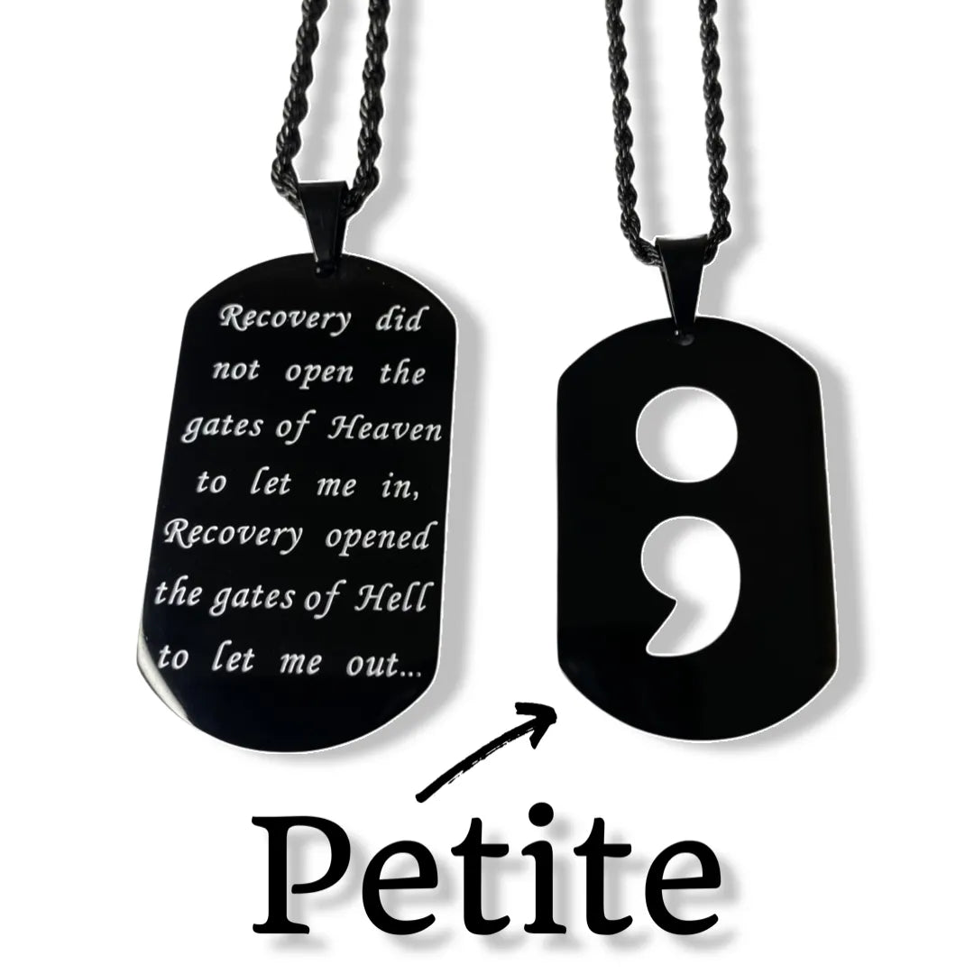 NEW PETITE Recovery Dog Tag necklace